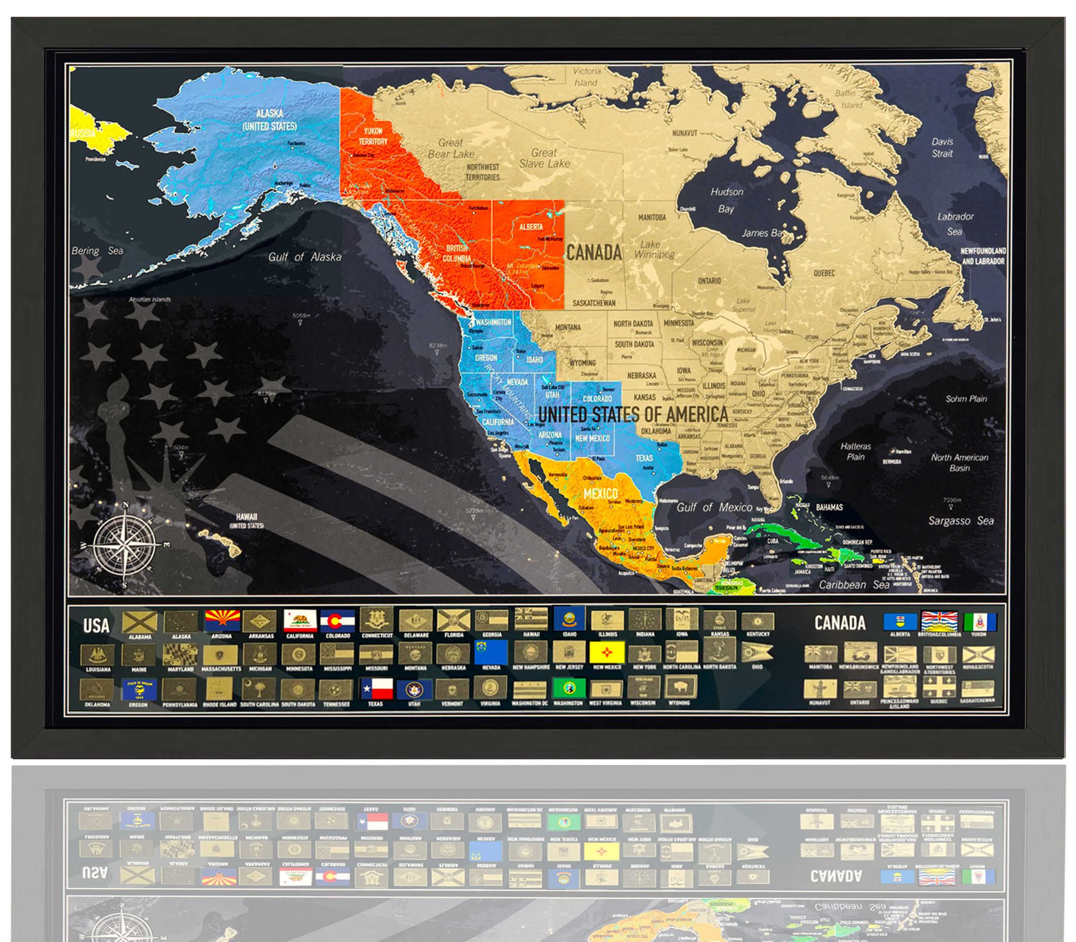 Scratch Map of USA – Travel Tracker Poster - Image 3