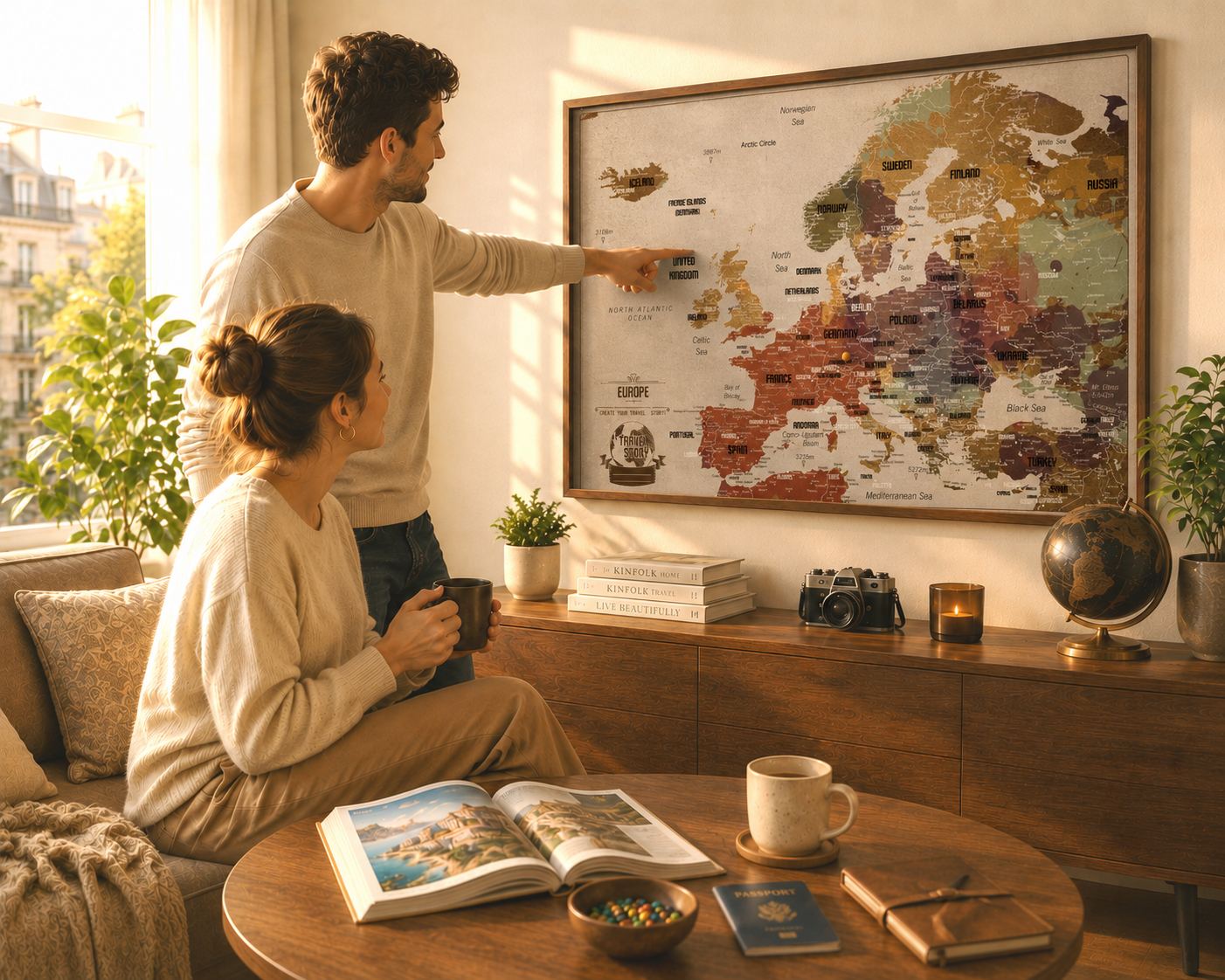 Push Pin Map of Europe – Multicolor - Image 10