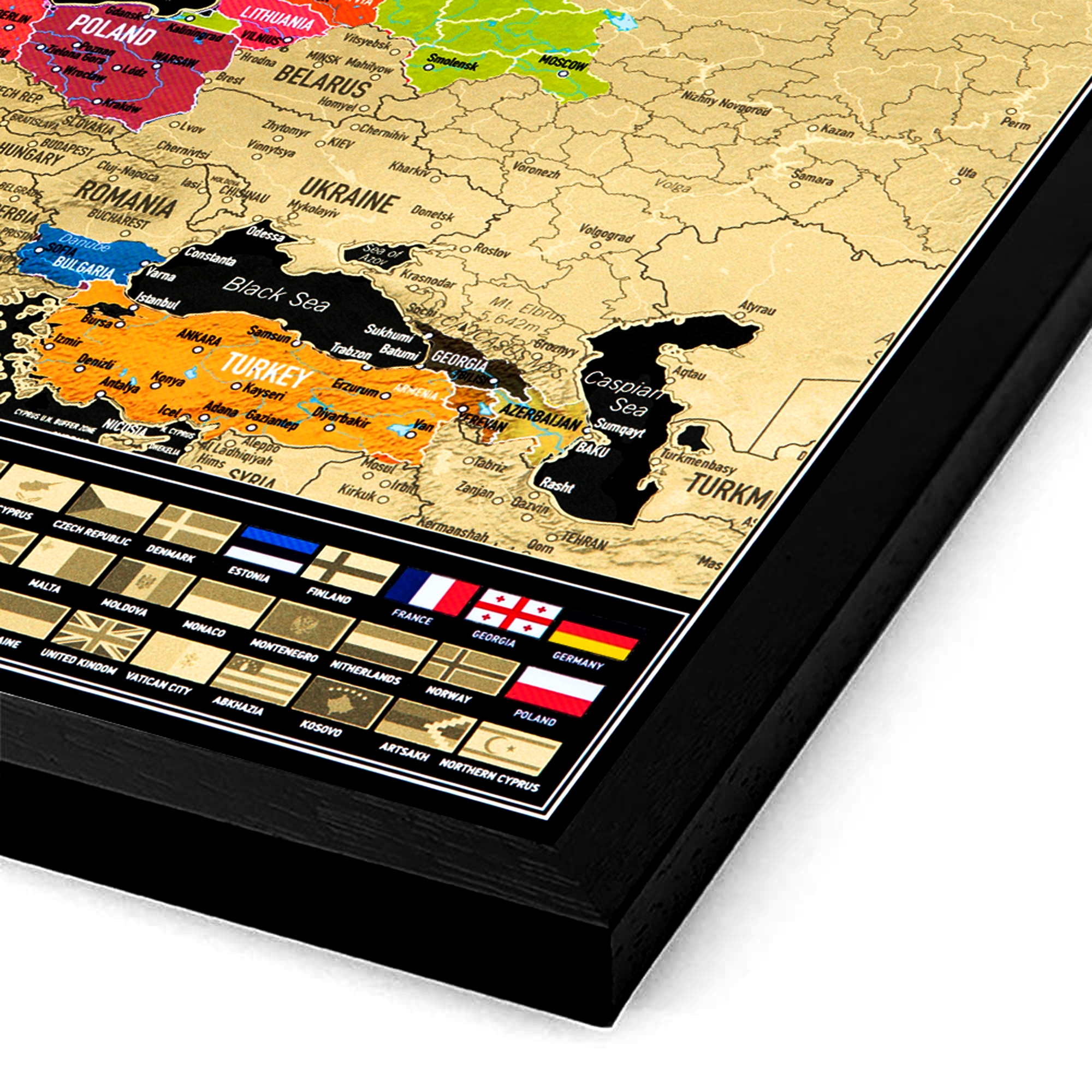 Scratch Map of Europe – Travel Tracker Poster - Image 6