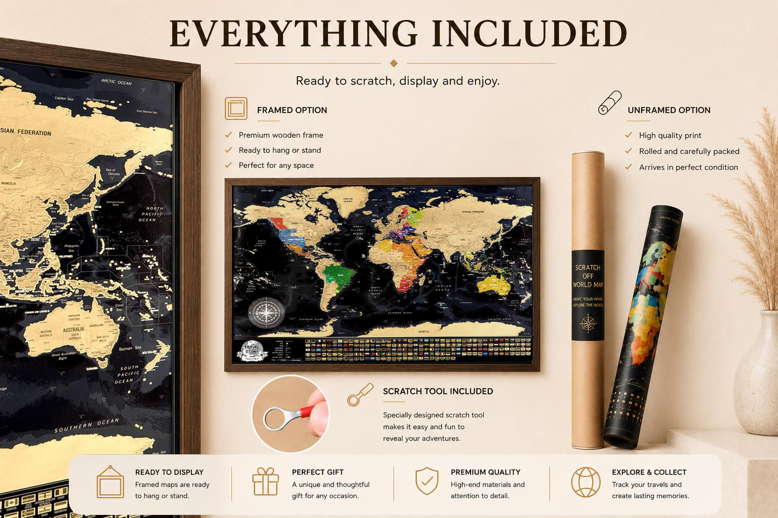 Scratch Map of the World – Travel Tracker Map - Image 3