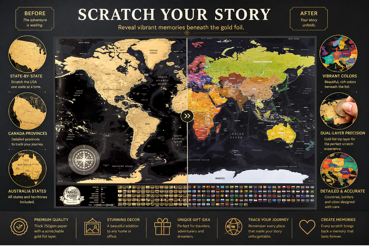 Scratch Map of the World – Travel Tracker Map - Image 7