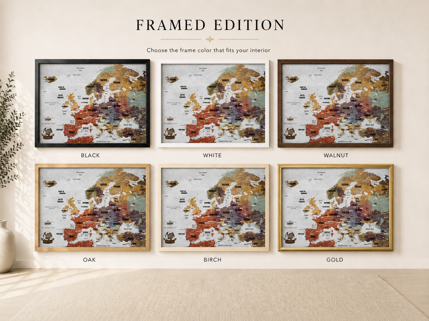 Push Pin Map of Europe – Multicolor - Image 8