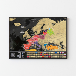 Scratch Map of Europe – Travel Tracker Poster