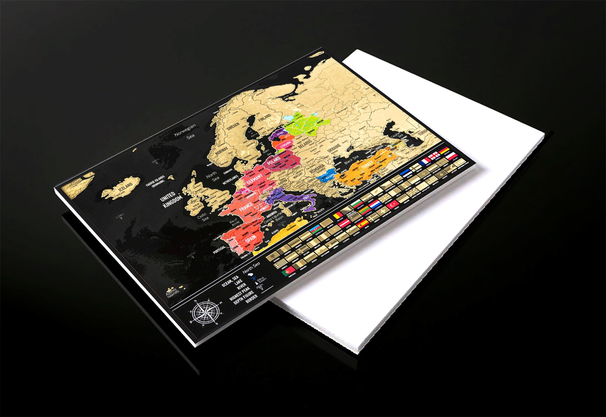 Scratch Europe Map ant Kappa Board